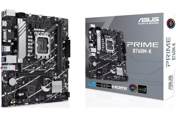 Płyta główna ASUS B760M-K Prime Socket 1700 Intel B760 DDR5 microATX