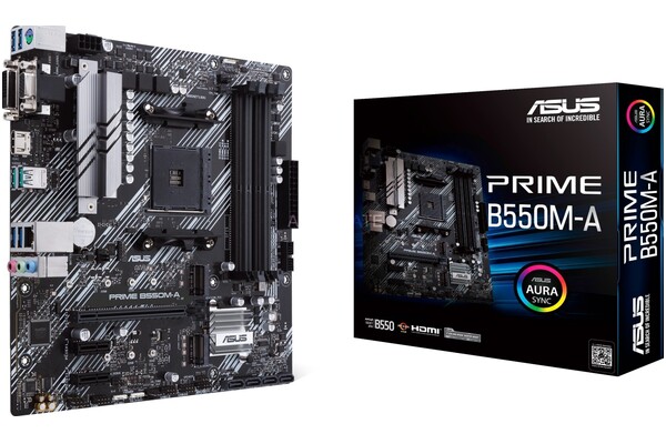 Płyta główna ASUS B550M-A Prime Socket AM4 AMD B550 DDR4 microATX