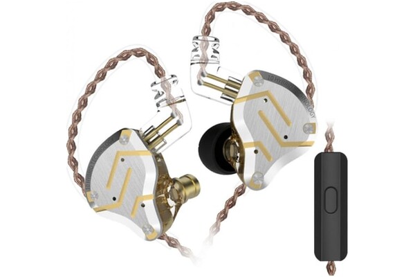 Słuchawki KZ ZS10 Pro Dokanałowe Przewodowe złoty