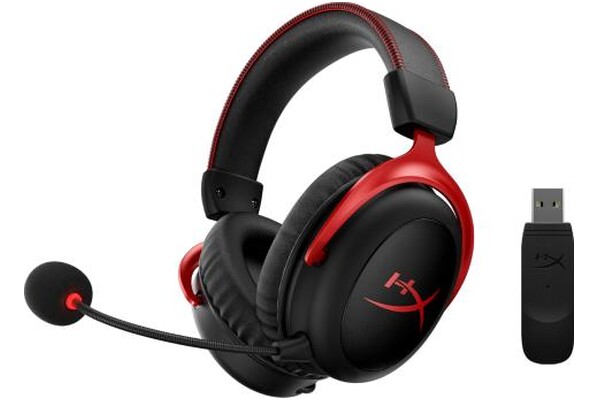Słuchawki HYPERX Cloud 2 Nauszne Bezprzewodowe czarno-czerwony