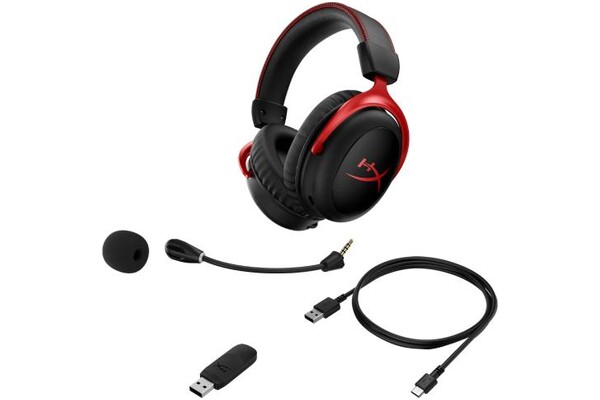 Słuchawki HYPERX Cloud 2 Nauszne Bezprzewodowe czarno-czerwony