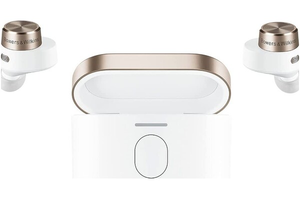 Słuchawki BOWERS & WILKINS PI7 Dokanałowe Bezprzewodowe biało-złoty