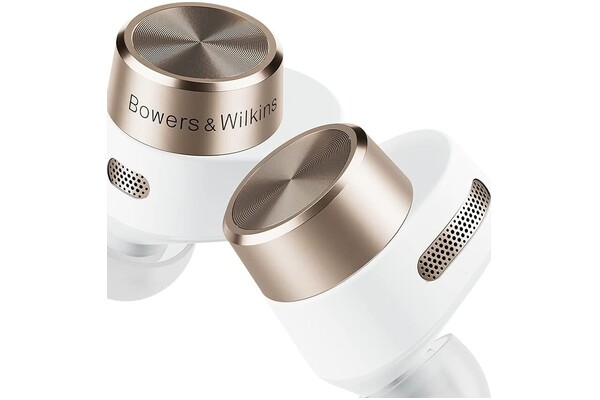 Słuchawki BOWERS & WILKINS PI7 Dokanałowe Bezprzewodowe biało-złoty