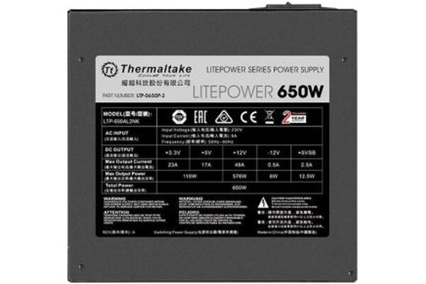 Thermaltake Litepower II Black 650W ATX