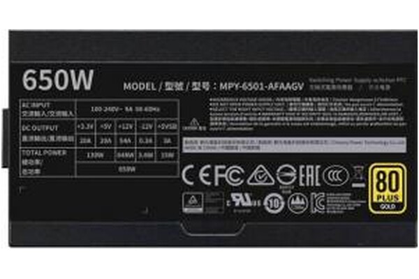 COOLER MASTER MPY-6501-AFAAGV-EU V650 650W ATX