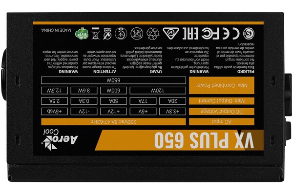 Aerocool VX Plus 650W ATX