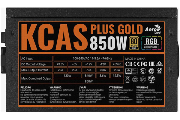 Aerocool Kcas Plus 850W ATX