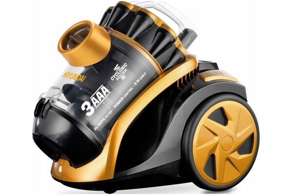 Odkurzacz HYUNDAI VC014 tradycyjny z pojemnikiem 800W czarno-pomarańczowy