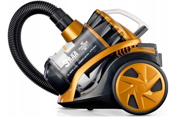 Odkurzacz HYUNDAI VC014 tradycyjny z pojemnikiem 800W czarno-pomarańczowy