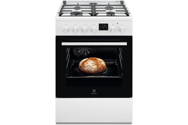 Kuchnia Electrolux LKK640201W płyta gazowa, piekarnik elektryczny