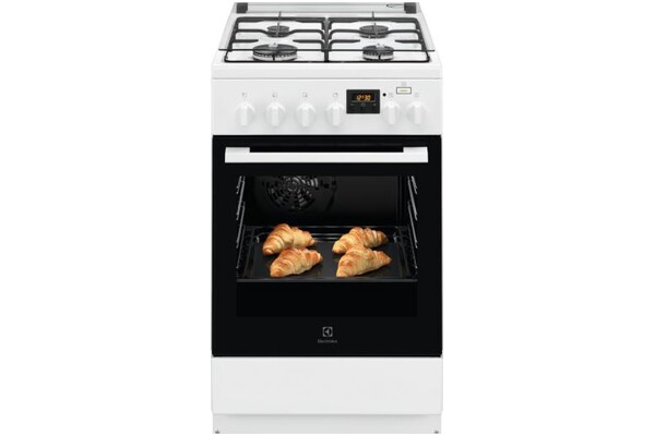 Kuchnia Electrolux LKK560204W płyta gazowa, piekarnik elektryczny