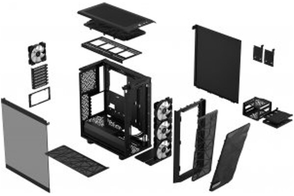 Obudowa PC Fractal Design Meshify 2 Compact Midi Tower czarny