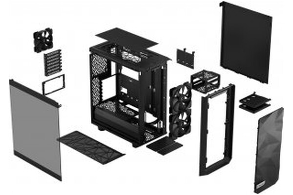 Obudowa PC Fractal Design Meshify 2 Lite Compact Midi Tower czarny