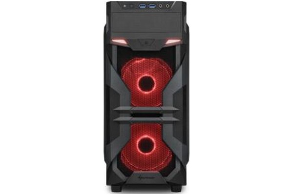 Obudowa PC Sharkoon VG7W Midi Tower czarno-czerwony