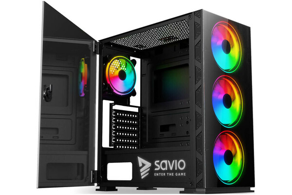 Obudowa PC SAVIO Prime X1 Midi Tower czarny