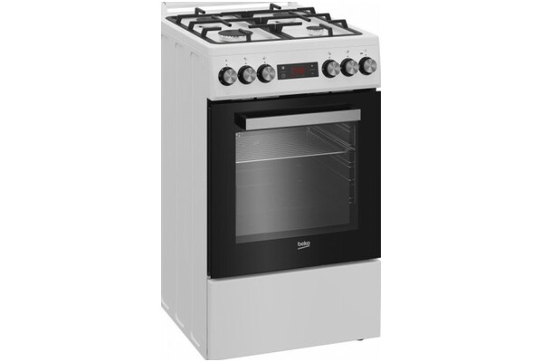 Kuchnia Beko FSE52332DWDS płyta gazowa, piekarnik elektryczny