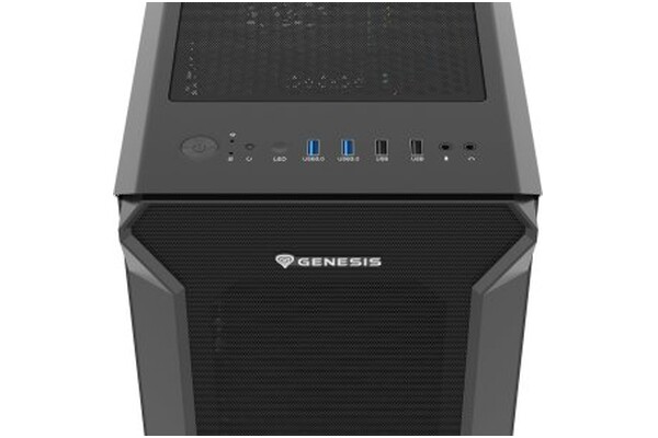 Obudowa PC Genesis Irid 505f Midi Tower czarny