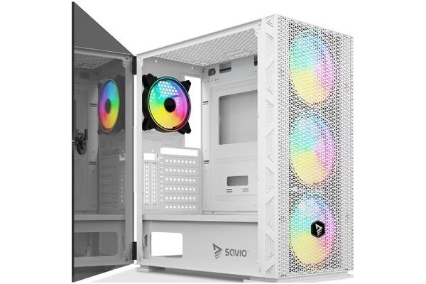Obudowa PC SAVIO Raptor X1 Midi Tower biały