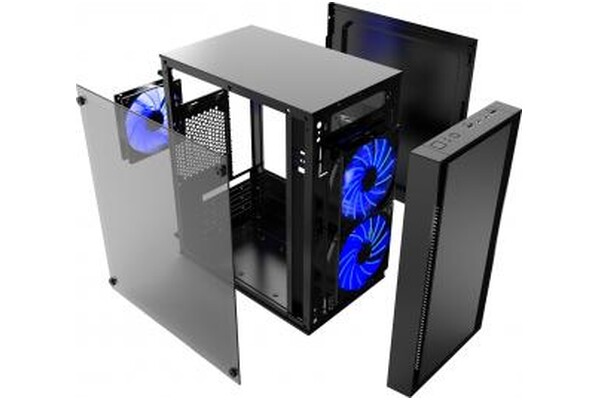 Obudowa PC Gembird CCCFORNAX960B Fornax 960B Mini Tower czarno-niebieski