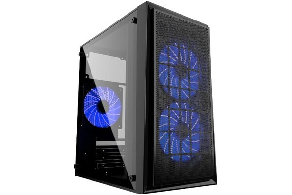 Obudowa PC Gembird Fornax 950B Mini Tower czarno-niebieski