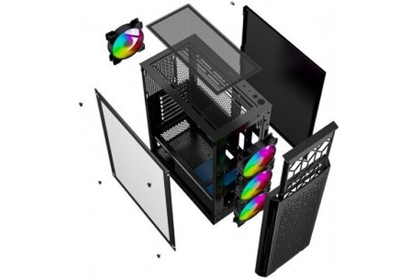 Obudowa PC Gembird CCCFC400X Fornax 400X Midi Tower czarny