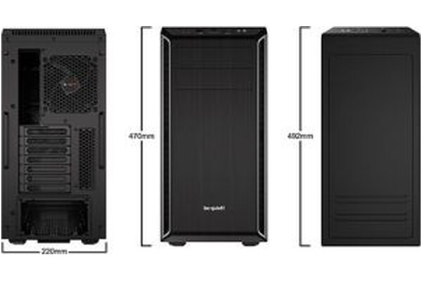 Obudowa PC be quiet! Pure Base 600 Midi Tower czarno-srebrny