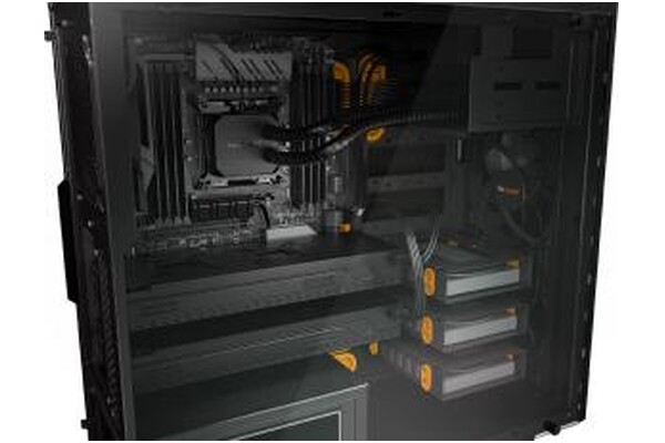 Obudowa PC be quiet! Pure Base 600 Midi Tower czarno-pomarańczowy