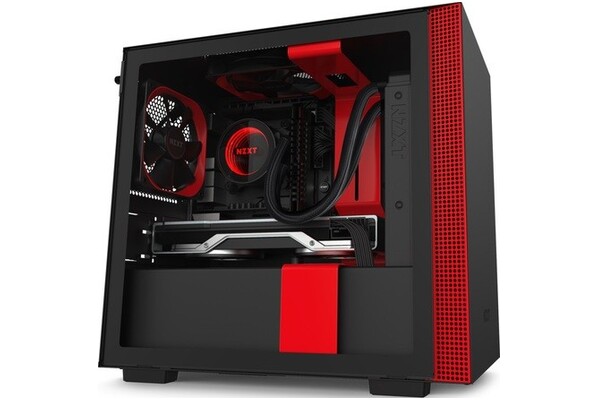 Obudowa PC NZXT H210I Mini Tower czarno-czerwony