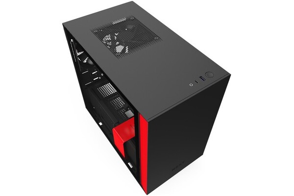 Obudowa PC NZXT H210I Mini Tower czarno-czerwony