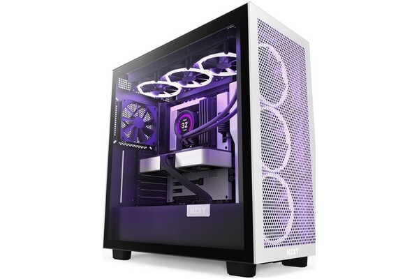 Obudowa PC NZXT H71F Flow Midi Tower czarno-biały