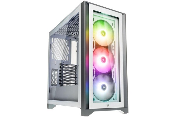 Obudowa PC CORSAIR 4000X iCue Midi Tower biały