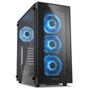 Obudowa PC Sharkoon TG5 Midi Tower czarno-niebieski