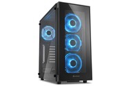 Obudowa PC Sharkoon TG5 Midi Tower czarno-niebieski