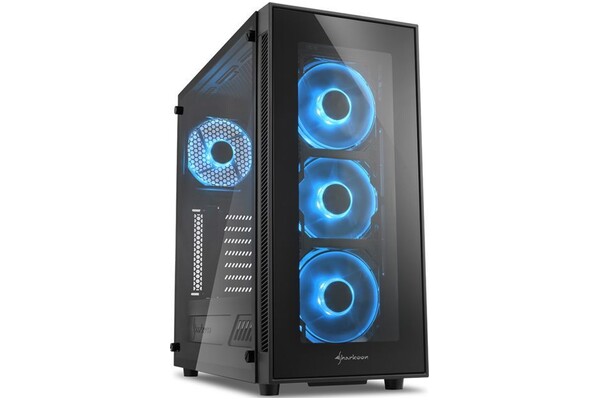 Obudowa PC Sharkoon TG5 Midi Tower czarno-niebieski