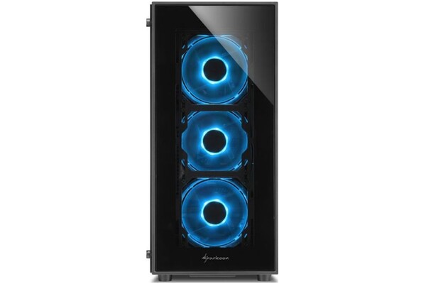 Obudowa PC Sharkoon TG5 Midi Tower czarno-niebieski
