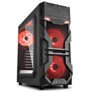 Obudowa PC Sharkoon VG7W Midi Tower czarno-czerwony