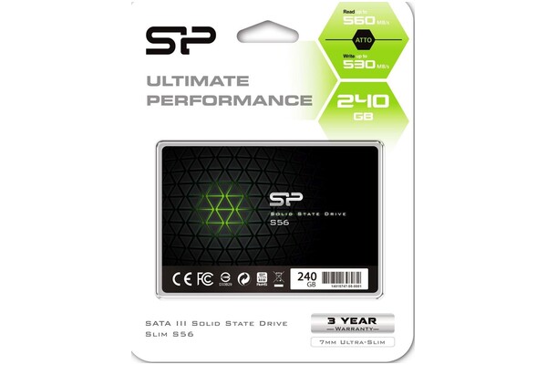 Dysk wewnętrzny Silicon Power S56 Slim SSD SATA (2.5") 240GB