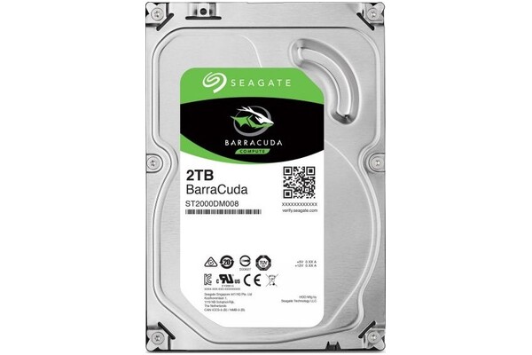 Dysk wewnętrzny Seagate ST2000DM008 BarraCuda HDD SATA (3.5") 2TB