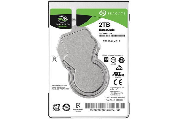 Dysk wewnętrzny Seagate ST2000LM015 BarraCuda HDD SATA (2.5") 2TB
