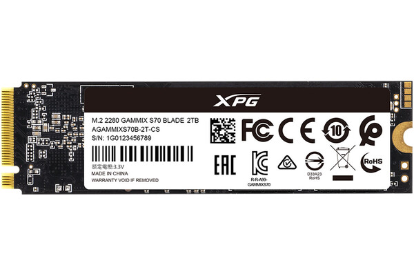Dysk wewnętrzny Adata S70 XPG Gammix Blade SSD M.2 NVMe 512GB