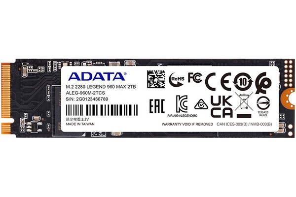 Dysk wewnętrzny Adata Legend 960 Max SSD M.2 NVMe 2TB