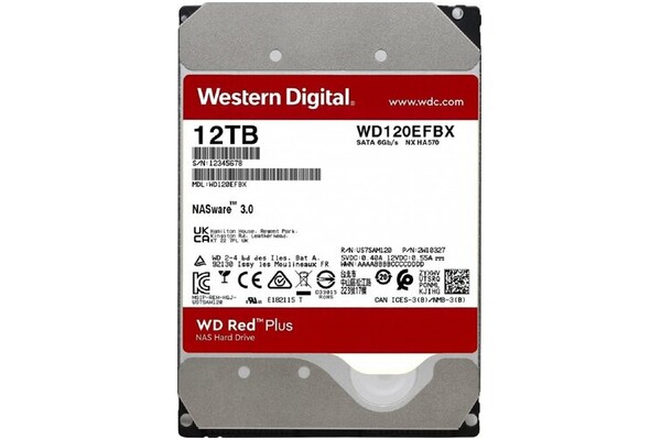 Dysk wewnętrzny WD WD120EFBX Red HDD SATA (3.5") 12TB