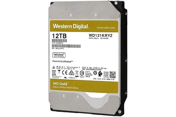 Dysk wewnętrzny WD WD121KRYZ Gold HDD SATA (3.5") 12TB