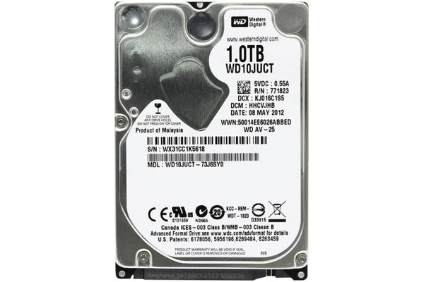Dysk wewnętrzny WD WD10JUCT HDD SATA (2.5") 1TB
