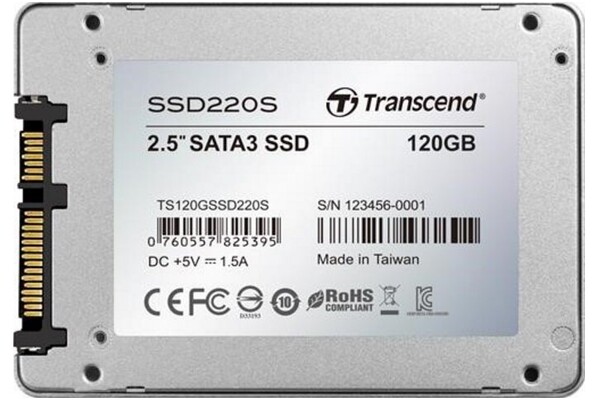 Dysk wewnętrzny Transcend TS120GSSD220S 220S SSD SATA (2.5") 120GB