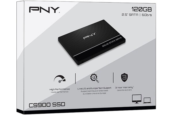 Dysk wewnętrzny PNY CS900 SSD SATA (2.5") 120GB