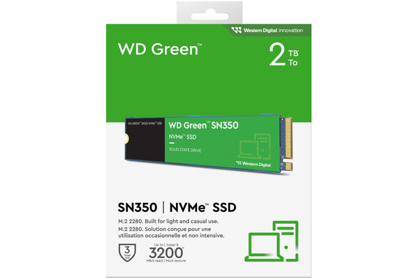 Dysk wewnętrzny WD SN350 Green SSD M.2 NVMe 2TB