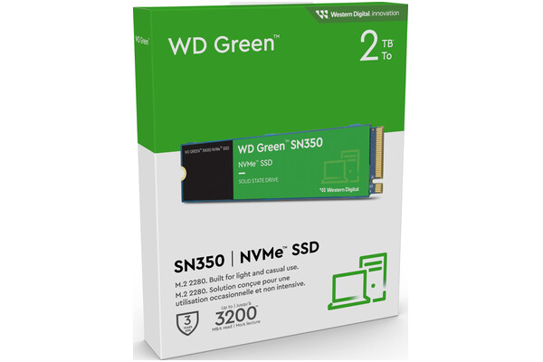 Dysk wewnętrzny WD SN350 Green SSD M.2 NVMe 2TB