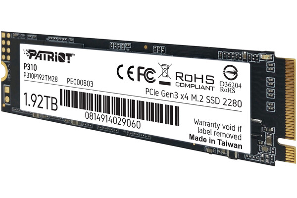 Dysk wewnętrzny Patriot P310 SSD M.2 NVMe 1.9TB
