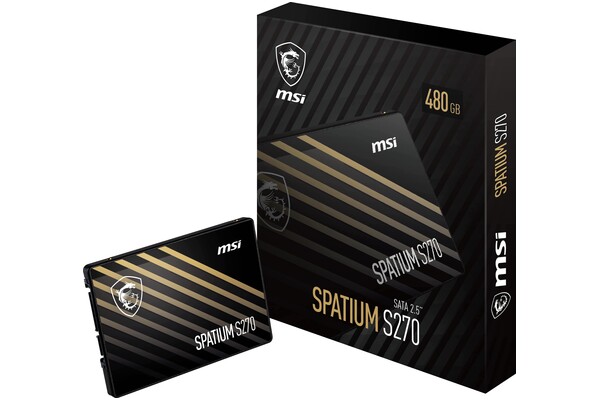 Dysk wewnętrzny MSI S270 Spatium SSD SATA (2.5") 480GB